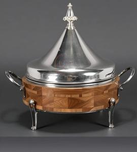 Recipiente para Cazuela de Acero Inoxidable de Primera Calidad |   Mantiene los Alimentos Frescos y Calientes por Más Tiempo con Base de Madera - Product Image 6