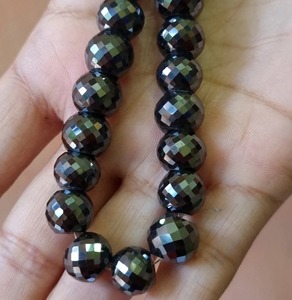 Perles de Moissanite noires rondes 10mm perles à facettes en vrac Moissanite faisant pour bijoux Moissanite et bijoux personnalisés bijoux HipHop - Product Image 6