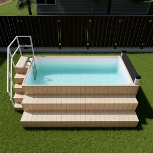 12ft hồ bơi ngoài trời trên bán sẵn sàng thiết bị prefab bơi lớn bơi sang trọng và Spa - Product Image 3