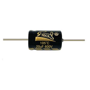 High Voltage Aluminum Electrolytic Capacitors-Axial Leads 20uf 600v for vintage radios, TV's, <b>guitar</b> amps, and audio equipment - Product Image 3