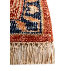 Alfombra de Lana Anudada a Mano Erbe Blue AKWL-1434 9x12 Rectangular con Patrón de Medallón para Decoración de Sala de Estar - Product Image 4