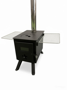 موقد تدفئة متعدد الوظائف من الفولاذ الكربوني يمكن استخدامه للتخييم والتجمعات الخارجية والتدفئة والطهي والشواء - Product Image 2