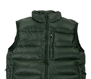 Chaleco de invierno personalizado para hombre, chaleco transpirable con burbujas y cuello redondo, chaqueta acolchada con logotipo sólido y transpirable - Product Image 5