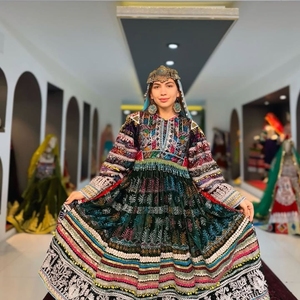 Robe afghane pakistanaise nouvelle tendance Pakistan fait longue robe belle pour l'Aïd de WS INTERNATIONAL beau costume 631 - Product Image 6