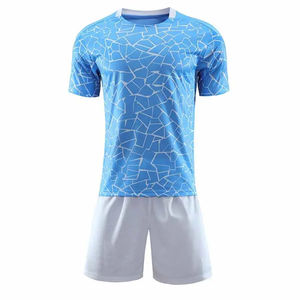 Camiseta de fútbol deportiva transpirable de poliéster liso personalizada para hombre, conjuntos de uniformes de fútbol, conjunto de camisetas de fútbol, conjunto completo de kits de fútbol - Product Image 2