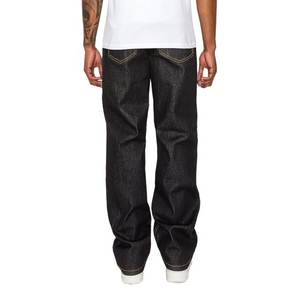 Jeans de Mezclilla de Pierna Recta para Hombre, Casuales, de Tiro Medio, Negros, Anti-Robo, Transpirables, de Secado Rápido, Ligeros, 100% Algodón, para Invierno y Verano - Product Image 3