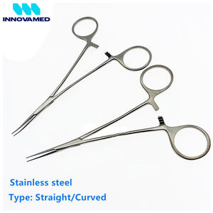 INNOVAMED-Pinza de bloqueo de pinza Kelly, pinza hemostática quirúrgica curvada recta, 14cm - Product Image 4