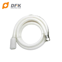 Tuyau de douche flexible en acier inoxydable DFK au design moderne, PVC 500, installation facile, utilisation pour la plomberie de salle de bain