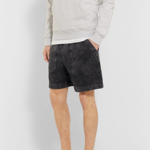 <b>Mens</b> Casual Eco-Friendly Summer Acid Wash <b>Shorts</b> High <b>Elastic</b> <b>Waist</b> Breathable Quick Dry Lightweight Fashionable Street Style - Product Image 1