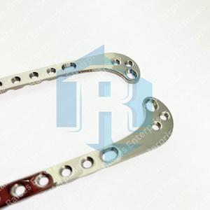 6 Placas Supracondíleares de 3.5mm de Acero Inoxidable, Instrumentos Ortopédicos Veterinarios para Cirugía Ósea - Product Image 1