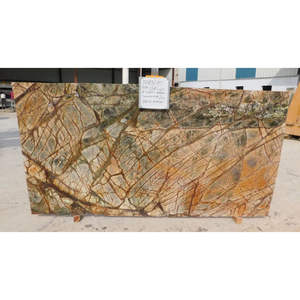 Rain Forest Brown Marble Slabs Waterproof Big Slab for Kitchen <b>Bathroom</b> Staircase Outdoor Indoor Use for Villa Hospital 1-Year - Product Image 5