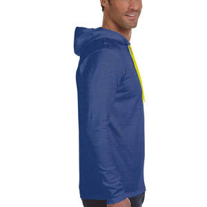 Wholesale Grey Athletic Comfort <b>Soft</b> Long Sleeve T-Shirt <b>Hoodie</b> - Product Image 6