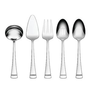 Ensemble de couverts de luxe moderne pour dîner de mariage, couteau, cuillère à dessert, cuillère à thé, fourchette, acier inoxydable 304, polissage miroir, restaurant, hôtel - Product Image 1