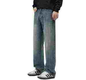 Servicio OEM: Pantalones de mezclilla para hombre, de peso pesado, lavados, de fábrica, corte ajustado, rectos, largos y transpirables - Product Image 5