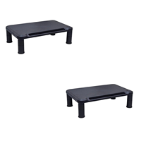 Support de moniteur ergonomique réglable en hauteur pour bureau, avec tiroir de rangement, en plastique, capacité de 50 lb, taille extra-large pour