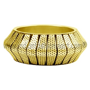 Artesanía de alta calidad Pulsera de metal Cobre Plata Brass Cuff Bracelet Fabricante de India - Product Image 2