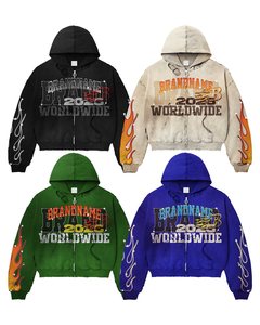 Sudadera con capucha oscura brillante Unisex 100% algodón peso pesado logotipo personalizado temporada de invierno ropa de hombre cuello con capucha tela peinada - Product Image 1