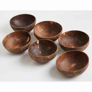 Cuenco de madera con logotipo personalizado para ensalada, tazón de cáscara de coco para batidos, productos artesanales ecológicos, tazón práctico - Product Image 3