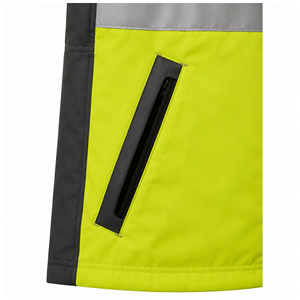Parka de sécurité haute visibilité réfléchissante, vert citron graphite, résistante à l'eau, à capuche, pour adulte, vêtements de travail industriels, vente en gros personnalisée OEM ODM - Product Image 5