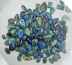 Natural Blue Labradorite Gemstone Cabochon Lot Unique Labradorite Gemstone From Labradoresite - Product Image 6