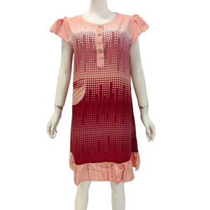 Vestidos de casa para mujer con bolsillos Chrysanta camisón manga corta Mumu vestido de salón - Product Image 1