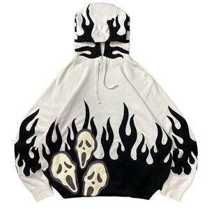 Sweat-shirts pour homme en coton 100% fabriqués en usine en 2026, coupe ample, style streetwear, avec patchwork unique - Product Image 6