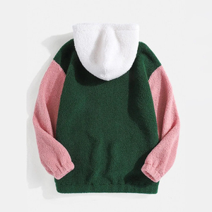 เสื้อฮู้ดผู้ชายผ้าคอตตอน100% 1/4ปักลายตัวอักษรเชอร์ปามีซิปมีฮู้ดสำหรับฤดูหนาว - Product Image 2