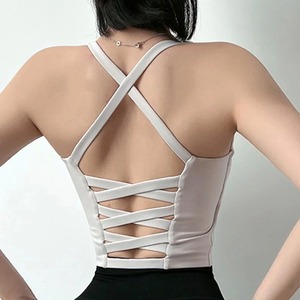 Sujetador deportivo para mujer, diseño personalizado, de alta calidad, nuevo sujetador para mujer al por mayor, sujetador de Yoga transpirable de nailon LICRA informal - Product Image 4