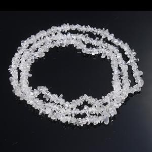 Perles de puce non coupées lisses de quartz de cristal clair, perles brutes de longue tranche de cristal de grande taille, bijoux polonais de pépite crue de cristal - Product Image 3