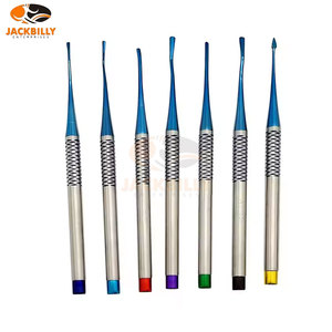 Ensemble d'instruments chirurgicaux d'implant dentaire manuel plaqué titane de 7 pièces Élévateurs de racine de luxation Extrudeuse d'os Acier inoxydable CE - Product Image 6