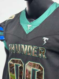 TF Personnalisé 2024 Élégant Sublimation Football Américain Porter des Uniformes Entièrement Personnalisation Broderie Football Américain Maillots - Product Image 3