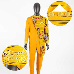 Traje de Novio Azul para Hombre, Diseño de Pantalón y Chaqueta, Hecho en Pakistán, Último Diseño, Ropa de Novio, Traje Masculino - Product Image 2