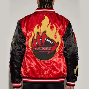 Chaqueta Universitaria Personalizada Premium, Bordado de Alta Calidad, Cuello Alto, Logotipo Frontal, Diseño Moderno Unisex, Mezcla de Lana, Secado Rápido - Product Image 2