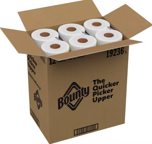 Nuevo Papel Higiénico Boun-ty Original de 2 Capas, Suave, Lavable, Desechable, Blanco, 12 Rollos Familiares |   40 Rollos Regulares USA - Product Image 4