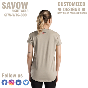 T-shirts pour femmes T-shirts décontractés en coton mélangé à manches courtes Tee Soft Round Neck Solid Color Summer Tops Comfortable Basic Daily Wear Shirt - Product Image 5
