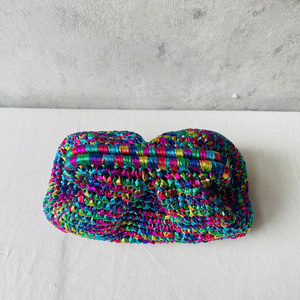 กระเป๋าถือเมทัลลิกสุดฮอตของผู้หญิงคอลเลคชั่นฤดูร้อน2025เครื่องประดับงานปักหลากสีหลายขนาด - Product Image 3