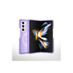 Édition Luxe Allstar pour Magsafe, coque en silicone transparente scintillante compatible avec Samsung Galaxy Z Fold 6 - Product Image 4