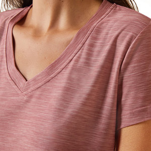 Ropa de mujer Tallas grandes Camiseta Casual Spandex Textil suave Cuello redondo Gasa Mujeres camisetas Liso personalizado - Product Image 3
