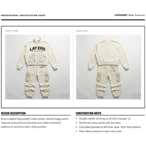 Ensemble survêtement homme 2026 en nylon coupe-vent, délavé à l'acide, uni, pour veste et pantalon baggy, streetwear, personnalisable, vente en gros, OEM - Product Image 6