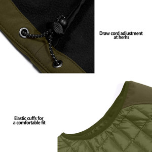 Mens Outwear Full Zip Léger Puffer Vest Gilets Randonnée Voyage Courir Chaud Sans Manches Veste Gilet - Product Image 4