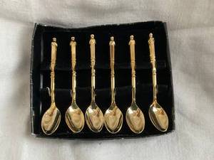 Couverts en acier inoxydable faits à la main couleur or ensemble de cuillères cuillère de mariage ustensiles de cuisine outils ensemble de couverts fabriqués à partir de l'Inde - Product Image 2