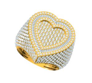 Anillo de lujo de oro de 10K y 18K para hombre, anillo de Hip Hop de moda, VVS, Diamante cultivado en laboratorio, alfabeto redondeado, anillo de compromiso de plata 925 - Product Image 4