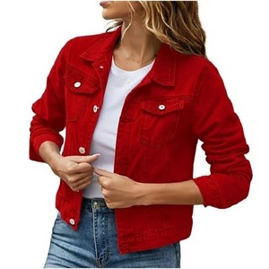 Veste en jean longue de haute qualité pour femmes OEM avec logo personnalisé tissé prix abordable du fournisseur bangladais - Product Image 5