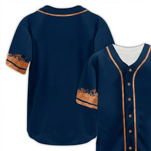 High Quality Custom Wholesale Men Sportswear Plain Baseball Jersey <b>Shirt</b> Breathable <b>Polyester</b> Team Wear for Baseball and Softbal - Product Image 2