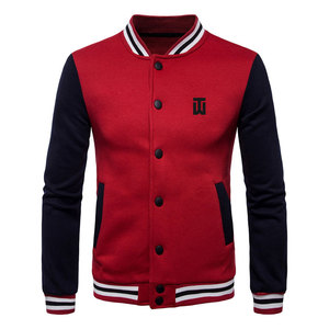 Chaqueta de Invierno de Moda Urbana para Hombre, Diseño Personalizado OEM, Ligera, Transpirable, de Secado Rápido, con Cuello Alto, Estilo Letterman, Superventas - Product Image 1