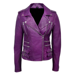 Professional Wholesale Windproof <b>Long</b> Sleeve <b>Leather</b> <b>Jacket</b> Hot Selling Unique Design Women <b>Leather</b> <b>Jackets</b> For Street Wear - Product Image 5