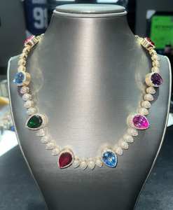 Chaîne à maillons infini 10/12mm | Diamant Moissanite de qualité VVS1, passe le testeur de diamant-Cadeau de bijoux élégant - Product Image 3