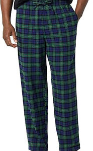 Pantalon en flanelle à carreaux personnalisé de haute qualité pour hommes de taille supérieure élastique en flanelle avec cordon de serrage réglable - Product Image 3