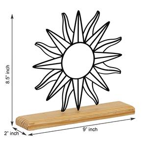 ของตกแต่งโต๊ะทรงกลมสีขาวสไตล์โมเดิร์น ฐานไม้ ดีไซน์เนอร์ สำหรับตกแต่งบ้านหรือสำนักงาน ขายส่งจากอินเดีย - Product Image 6
