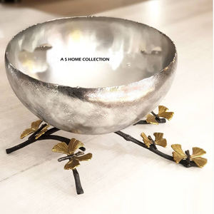 Tazón Decorativo de Aluminio con Diseño de Mariposa Dorada Estilo Americano, Busca Accesorios Elegantes y Duraderos - Product Image 1